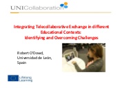 Integrating Telecollaboration in different educational contexts – identifying and overcoming challenges