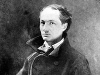 Charles Baudelaire (1821-1867), poète français, par Nadar. 1855. [Nadar - Collection Roger-Viollet / Roger-Viollet]